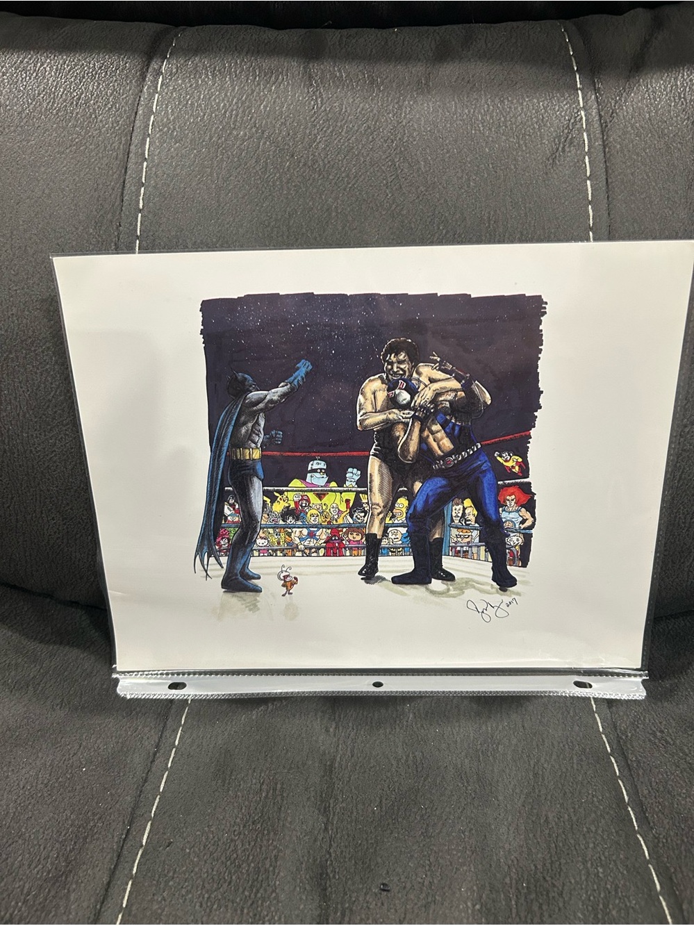WWF Andre the giant/Batman crossover glossy 8x10!